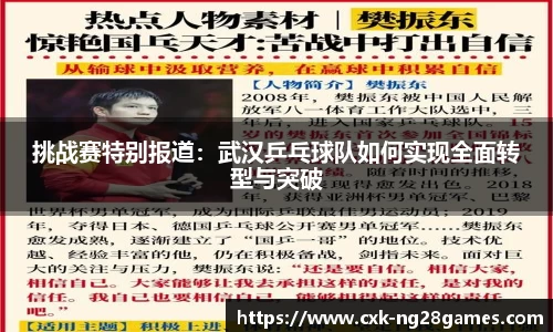 挑战赛特别报道：武汉乒乓球队如何实现全面转型与突破